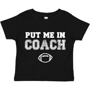 تي شيرت Put Me in Coach Football Baby لمباراة كرة القدم (مقاسات الرضع والأطفال الصغار)