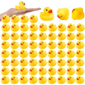 YsesoAi 70 Pack Mini Rubber Ducky Baby Bath Toy Shower Birthday Party Favors Kids Gifts in Kuwait