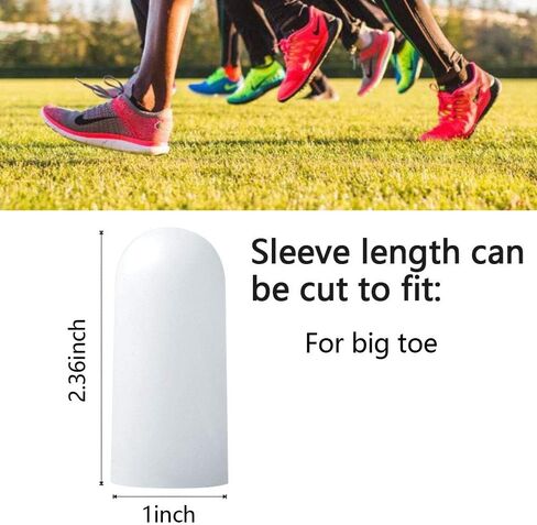 Hoogoo Big Toe Caps 10 Pack, Gel Toe Sleeves Toe Bandage Cover for Big Toe, Silicone Toe Protectors Man & Woman in Kuwait