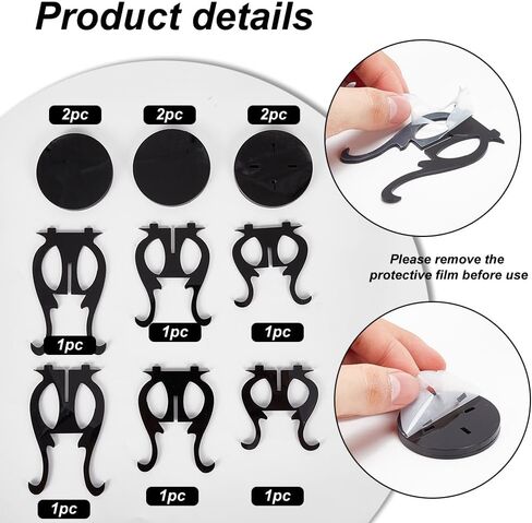 DELORIGIN 3pcs Black Acrylic Display Riser Stool Shape Jewelry Display Stand Watch Display Pedestal Riser Racks fot Jewelry Organizer Earrings Rings Necklaces Bracelets Storage Collectibles in Saudi Arabia