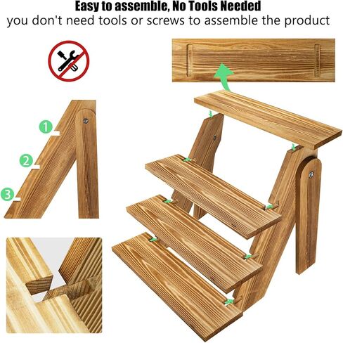 حامل كب كيك خشبي بتصميم ريفي من مافورف، مناسب لعدد 24 كب كيك in Kuwait