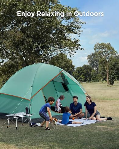 Ciays Camping Tent, Waterproof Family Tent with Removable Rainfly and Carry Bag, Lightweight Tent with Stakes for Camping, Traveling, Backpacking, Hiking, Outdoors in Saudi Arabia
