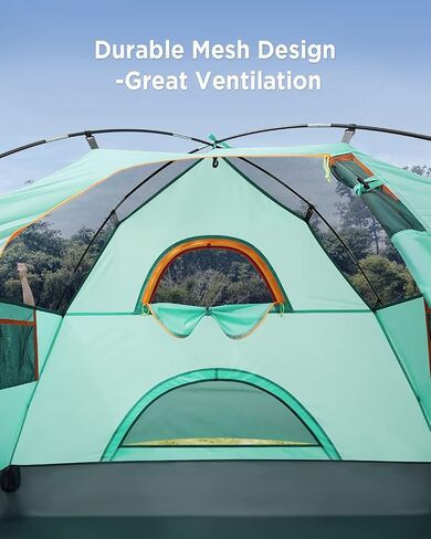 Ciays Camping Tent, Waterproof Family Tent with Removable Rainfly and Carry Bag, Lightweight Tent with Stakes for Camping, Traveling, Backpacking, Hiking, Outdoors in Saudi Arabia