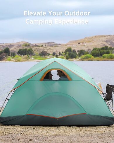 Ciays Camping Tent, Waterproof Family Tent with Removable Rainfly and Carry Bag, Lightweight Tent with Stakes for Camping, Traveling, Backpacking, Hiking, Outdoors in Saudi Arabia
