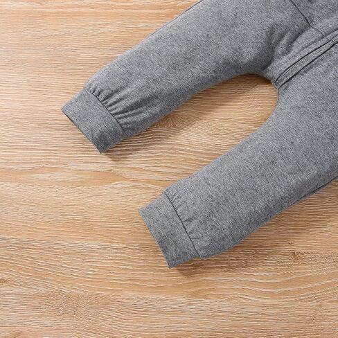 LUZOZEZO Infant Newborn Baby Boys Girls Dinosaur Shark Long Sleeve Hoodie Romper Onesies Jumpsuit Outfits in Kuwait