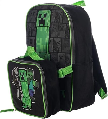 Minecraft Backpack with Lunch Box for boys in Saudi Arabia