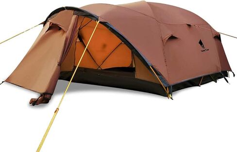 جيرتوب خيمة تخييم عائلية مزدوجة الطبقات تتسع لـ4 اشخاص، خيمة قبة كبيرة للتخييم في الهواء الطلق ومعدات النجاة والسفر in Kuwait