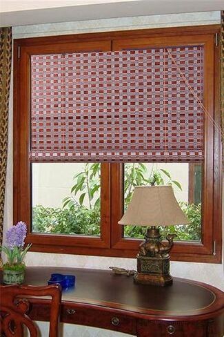 Natural Bamboo Roll Up Window Blind Sun Shade WB-G16 (32" X 72") in Saudi Arabia
