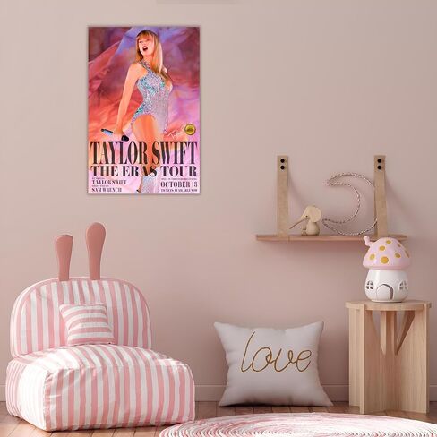 ملصق جداري من BAON Taylor 13 أكتوبر حول العالم لفيلم سويفت من القماش لتزيين الحائط ملصق جولة العصور 12 × 18 بوصة (30 × 45 سم) طباعة قماشية يجب اقتناؤها لمحبي تايلور ومحبي الموسيقى in Saudi Arabia