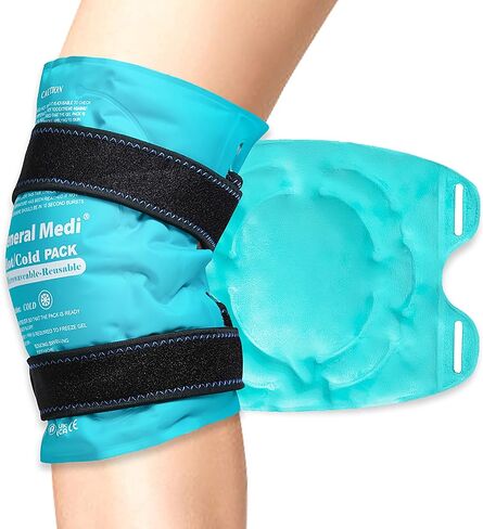 عبوات ثلج لتخفيف الام الركبة - عبوة جل ضغط بارد قابلة لاعادة الاستخدام - عبوة ثلج للركبة للتورم والجراحات والالتواءات وآلام العضلات والكدمات والإصابات in Kuwait