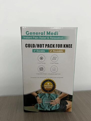 عبوات ثلج لتخفيف الام الركبة - عبوة جل ضغط بارد قابلة لاعادة الاستخدام - عبوة ثلج للركبة للتورم والجراحات والالتواءات وآلام العضلات والكدمات والإصابات in Kuwait
