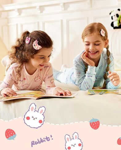 Bamboo Baby Boys Girls Pajama Sets 2-8Y Toddler Kids Softness Two Piece Long-Sleeve Snug fit Sleepwear Pjs Blue Bunny in Kuwait