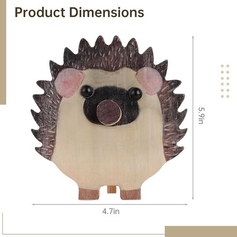 Wooden Hedgehog Eyeglass Holder Display Stand Creative Cute Animal Glasses Holder Handmade Creative Sunglasses Display for Desktop Accessory, Home Office Decor, Birthday and Christmas Gift (Hedgehog) in Kuwait