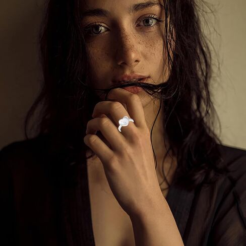 IOHUPCI خاتم الحرق للرماد 925 فضة ديزي جرة خاتم تذكار عقد محبوب الحيوانات الأليفة الكلب القط رماد in Kuwait