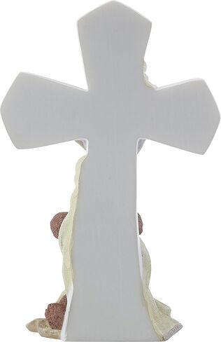 Precious Moments 203104 Jesus Loves Me Bear Resin Cross, Multicolor 1.58" x 4.25" in Saudi Arabia