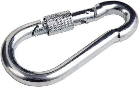 ALINNA 5 قطع 304 الفولاذ المقاوم للصدأ شديد التحمل حلقة معدنية خطافية بإبزيم زنبركي (M6) in Kuwait