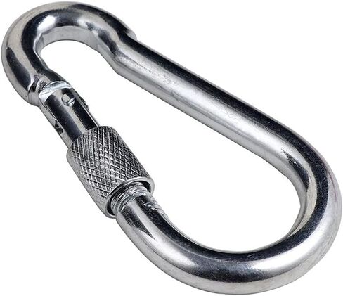 ALINNA 5 قطع 304 الفولاذ المقاوم للصدأ شديد التحمل حلقة معدنية خطافية بإبزيم زنبركي (M6) in Kuwait