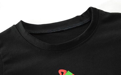 Boys Christmas Tees Girls Dinosaur Tops Stripe Long Sleeve Shirt Kids Truck T-Shirt for Toddler Xmas Gifts 3-9 Years in Saudi Arabia