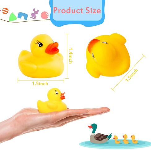 YsesoAi 70 Pack Mini Rubber Ducky Baby Bath Toy Shower Birthday Party Favors Kids Gifts in Kuwait