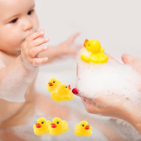 YsesoAi 70 Pack Mini Rubber Ducky Baby Bath Toy Shower Birthday Party Favors Kids Gifts in Kuwait