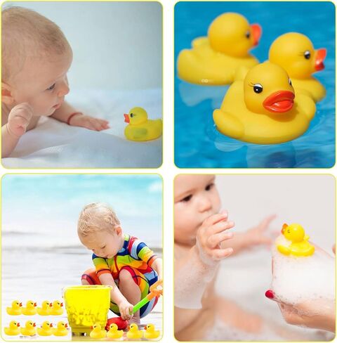 YsesoAi 70 Pack Mini Rubber Ducky Baby Bath Toy Shower Birthday Party Favors Kids Gifts in Kuwait