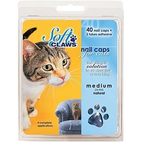 Soft Claws Gold Sparkle Cat Nail Caps, Medium in Kuwait
