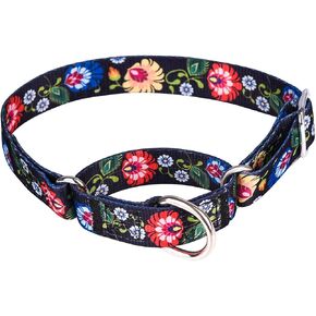 Martingale Dog Collars -Adjustable Soft Dog Collar.Colorful Flower Multicolor Cute Patterns for Puppies for Medium Large Dogs Walking Running Training (XL: for 53-62cm Neck, Butterfly) in Kuwait