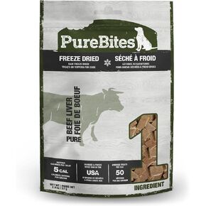 PureBites Beef Freeze Dried Dog Treats, 1 Ingredient, Made in USA, 16.6oz