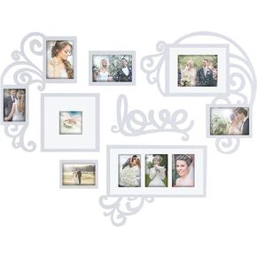 Jerry & Maggie - Photo Frame | Plaque College Frame - Black Wall Decoration Combination - Black PVC Picture Frame Selfie Gallery Collage With Full Size Hanging Template & Wall Mounting Design in Kuwait