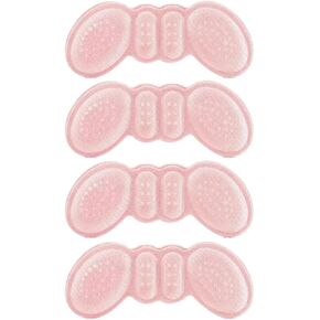 4 أزواج من ملصقات الكعب العالي 4D إسفنجة سميكة مضادة للتآكل للكعب غير مرئية بنصف الحجم لحماية الكعب وتغيير حجم الحذاء (لون الجلد) in Kuwait