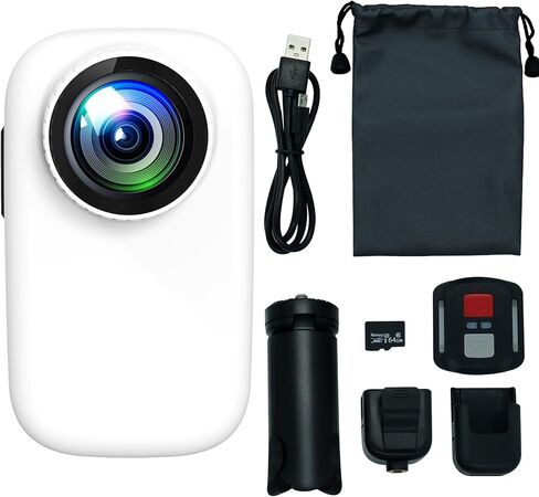 كاميرا عمل صغيرة مع فيديو بدقة 4K بمعدل 30 إطارًا في الثانية وصورة بدقة 20 ميجابكسل، واي فاي، شاشة تعمل باللمس، محمولة ومتعددة الاستخدامات، يمكن تركيبها في أي مكان، التثبيت، كاميرا حركة صغيرة لمدونات الفيديو، وكاميرا الويب، والسفر، والرياضة in Kuwait