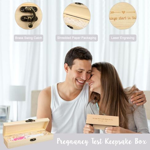 إعلان حمل للأب - طقم Hello Daddy Baby Onesie، أحذية أطفال، صندوق تذكار لاختبار الحمل، بطاقة كشف الحمل - مجموعة هدايا إعلان مفاجئة للطفل للزوج الشريك in Kuwait