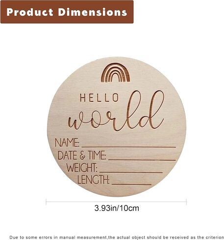 لافتة إعلان الطفل الخشبية، لافتة إعلان الميلاد، لافتة هالو وورلد لحديثي الولادة كهدية لحديثي الولادة لحفل استقبال المولود، علامة إعلان اسم الطفل تذكار للمستشفى لمشاركة متعة وصول طفلك in Kuwait
