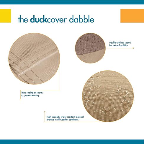 Duck Covers Elegant Waterproof 109 Inch Rectangular/Oval Patio Table & Chair Set Cover, Outdoor Table Cover in Saudi Arabia