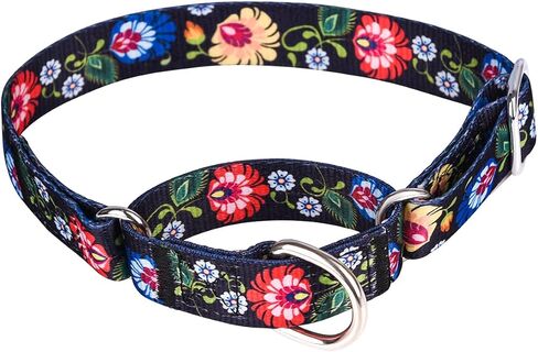 Martingale Dog Collars -Adjustable Soft Dog Collar.Colorful Flower Multicolor Cute Patterns for Puppies for Medium Large Dogs Walking Running Training (XL: for 53-62cm Neck, Butterfly) in Kuwait