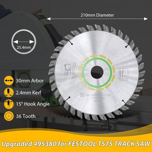 48 Tooth Track Saw Blade 495377 491952 Compatible with Festool Ts 55 Blade in Saudi Arabia