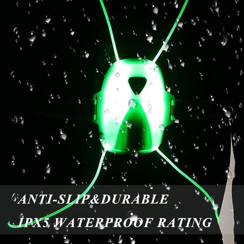 سترة الجري العاكسة LED من LeadSeals مع ضوء أمامي قابل للتعديل معدات الجري العاكسة للرجال والنساء القابلة لإعادة الشحن عالية الوضوح تحذير LED سترة خفيفة للجري الليلي وركوب الدراجات والركض in Kuwait