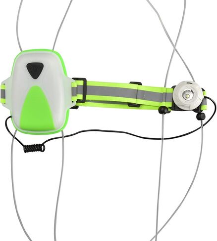 سترة الجري العاكسة LED من LeadSeals مع ضوء أمامي قابل للتعديل معدات الجري العاكسة للرجال والنساء القابلة لإعادة الشحن عالية الوضوح تحذير LED سترة خفيفة للجري الليلي وركوب الدراجات والركض in Kuwait