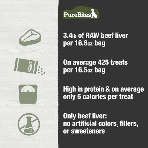 PureBites Beef Single Ingredient Freeze Dried Dog Treats, 16.6 oz in Saudi Arabia