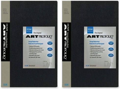 ايتويا IA-12-4 Art Profolio 4x6 بوصة. صورة 24 ورقة لـ 48 صورة حزمة سوداء in Kuwait