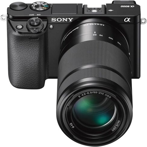 Sony Alpha a6000 Digital Camera Wi-Fi w/ 18-55mm 55-210mm Zoom Lens Bundle (Renewed) in Saudi Arabia