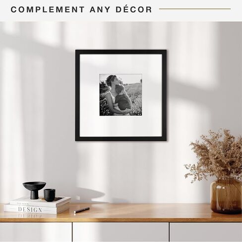 إطار MCS East Village، أسود، 18 × 18 بوصة غير لامع إلى 12 × 12 بوصة، قطعتان in Kuwait