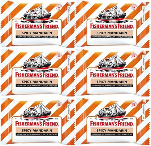 فيشرمانز فريند أقراص استحلاب اليوسفي الحارة 25 جرام (عبوة من 6 قطع) in Kuwait