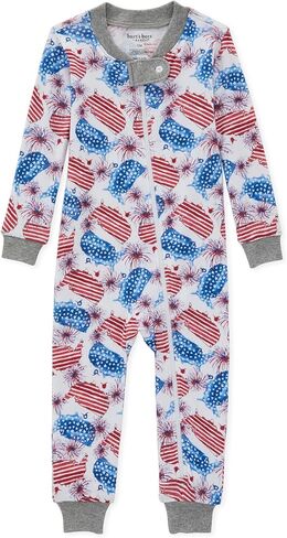 Burt's Bees Baby Baby Girls' Unisex Pajamas, Zip-Front Non-Slip Footed Sleeper Pjs, Organic Cotton in Saudi Arabia