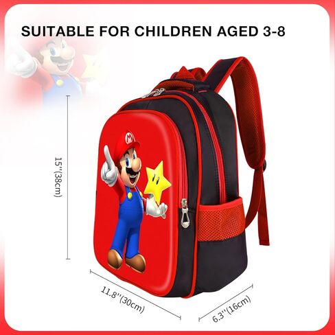 Dibhhui Cartoon Kids Backpacks15 بوصة Cosplay حقيبة كتف مزدوجة حقيبة سفر خفيفة الوزن متينة حقيبة كتب للأطفال الصغار للفتيات والأولاد (MLA-3) in Kuwait