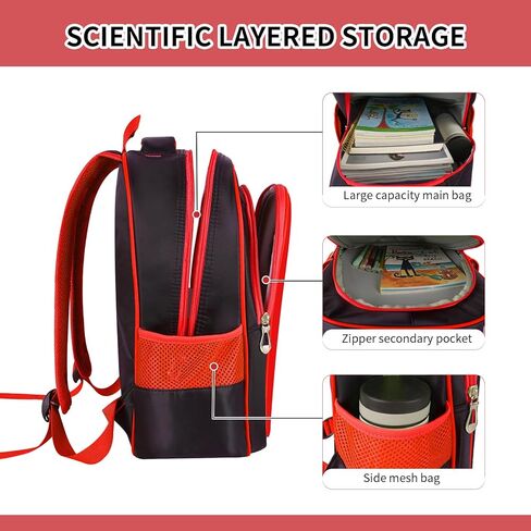 Dibhhui Cartoon Kids Backpacks15 بوصة Cosplay حقيبة كتف مزدوجة حقيبة سفر خفيفة الوزن متينة حقيبة كتب للأطفال الصغار للفتيات والأولاد (MLA-3) in Kuwait