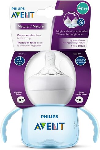 Philips Avent My Natural Trainer Cup, Blue, 5 Ounce, Stage 1 in Kuwait