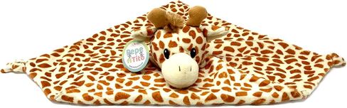 Giraffe Lovey - Security Blanket for Babies - Soft Snuggle Toy | Ages 0+, Machine Washable Hypoallergenic Fleece, Newborn Essential, Baby Registry Baby Gift, Unisex in Saudi Arabia