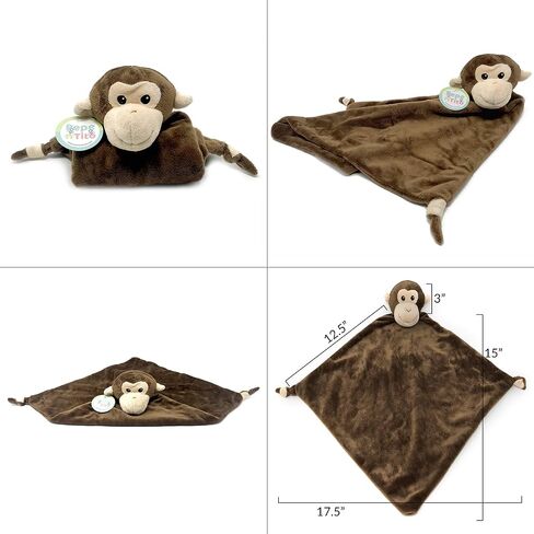 Giraffe Lovey - Security Blanket for Babies - Soft Snuggle Toy | Ages 0+, Machine Washable Hypoallergenic Fleece, Newborn Essential, Baby Registry Baby Gift, Unisex in Saudi Arabia