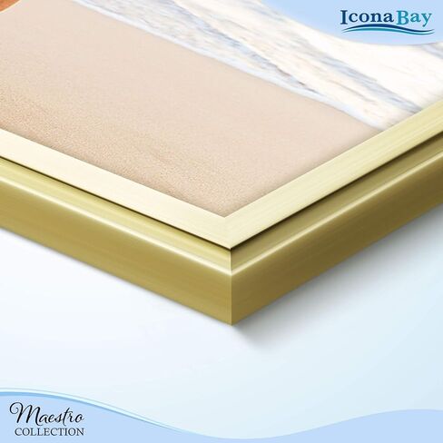 مجموعة إطارات الصور الذهبية من Icona Bay - 10 قطع (خمسة 4×6، ثلاثة 5×7، اثنتان 8×10)، طراز معاصر أنيق، مجموعة مايسترو لمعرض الحائط in Saudi Arabia